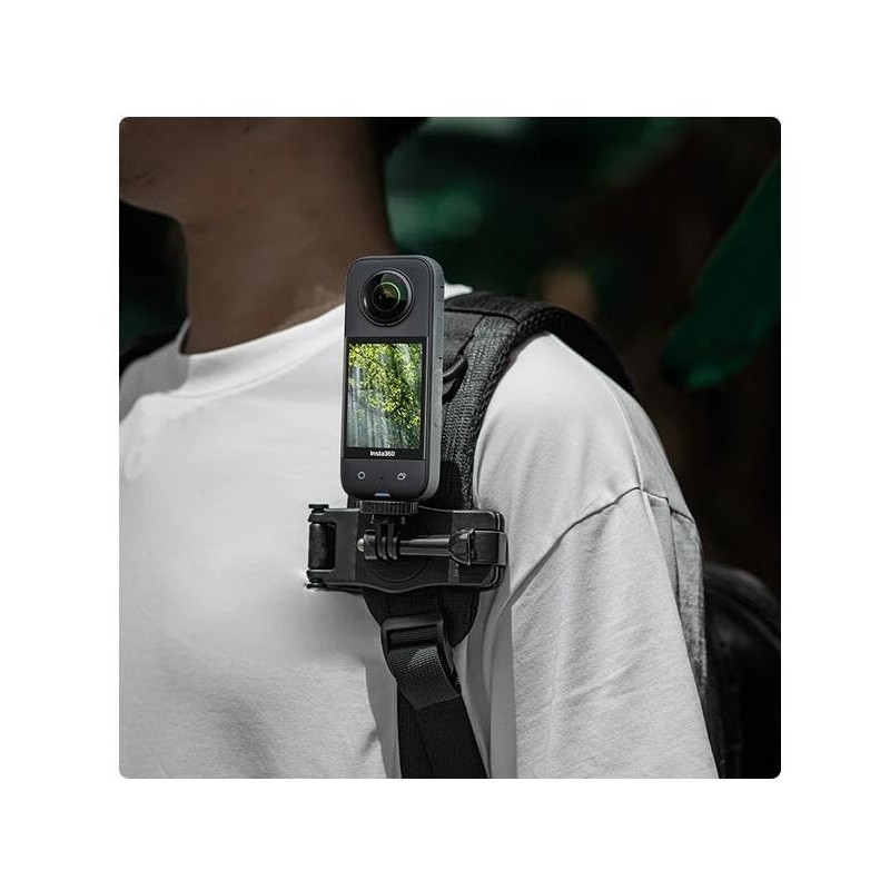 Insta360 X4/ONE X3/ONE X2/Ace Pro/Gopro Series 360 Rotating Backpack Clip
