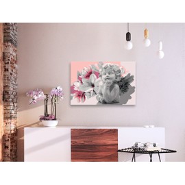 murando - Paint by Numbers Angel & Magnolia 60 x 40 cm Painting Set with Wooden Frame on Canvas for Adults Children Painting Hand-Painted Kit DIY Gift Decoration n-A-0540-d-a