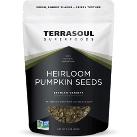 Terrasoul Superfoods Organic Heirloom Pumpkin Seeds, 1.5 Lbs - Sourced from Europe, Keto, Raw, Unsalted
