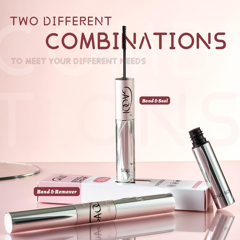 GAQQI Lash Bond and Seal + Bond and Remover Set,