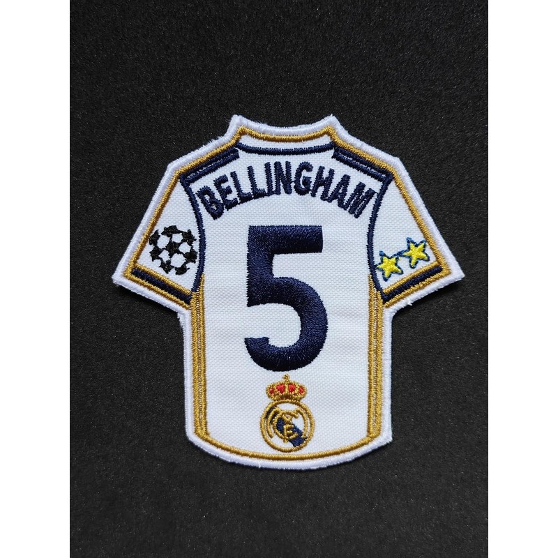 Football Team Player Name Embroidered Badge Patch Iron or Sew