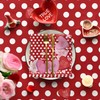 Horaldaily Valentine Tablecloth 60×104 Inch Rectangular, Candy Love Hearts Dots