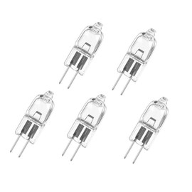 ShuoHui 5 x Halogen Pin Base Lamp, G4 Halogen Bulbs, G4 Base, Dimmable, 12 Volt, 20 Watt, Warm White -2800 K, Clear Capsule Bulbs, Pack of 5