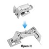 4 Pairs 170 Degree Cabinet Door Hinge, Concealed Hydraulic Adjustable