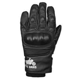 Kaedear KDR-RC-GL2W Motorcycle Gloves, Winter Gloves, Genuine Leather, Goatskin, Leather, Motorcycle Gloves, Foie Gras, Natural Leather, Warm Gloves (Black, XL)