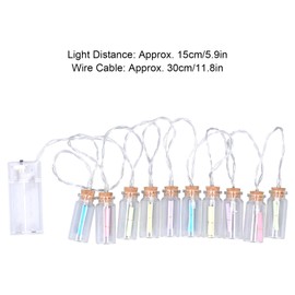 10 LED Capsule Message in A Bottle Light String, Creative Lighting Design, Write Your Letters