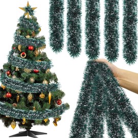 Jusduit Fir Garland, 10 m Garland, Christmas Door Wreath, Green Garlands, Decoration, Christmas, Outdoor, Christmas Decoration for Christmas, Stairs, Door, Fir Tree, Wall, Living Room