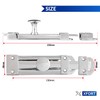 XFORT® 2 Pack Polished Chrome Door Bolt, Surface Mounted Sliding