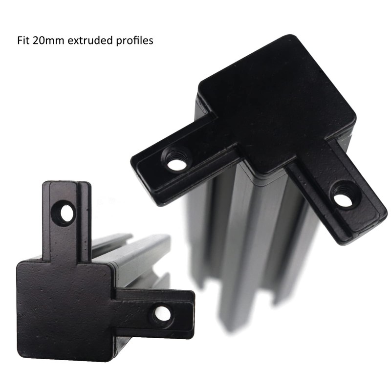 BLCCLOY 8Pcs 2020 Aluminum Extrusion T Slot Corner Bracket 20