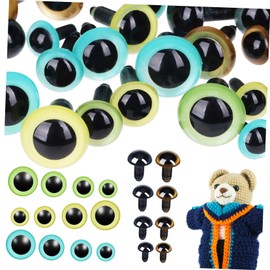 Operitacx 40 Stück -Katzenaugenperlen Augen für kuscheltiere Augen für stofftiere puppenzubehör Augäpfel Bastelaugen für gehäkelte Stofftiere sichere Augen Häkelaugen für Tiere