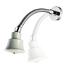 Adjustable Shower Arm, Chrome 11.8 Inches Flexible Shower Head for