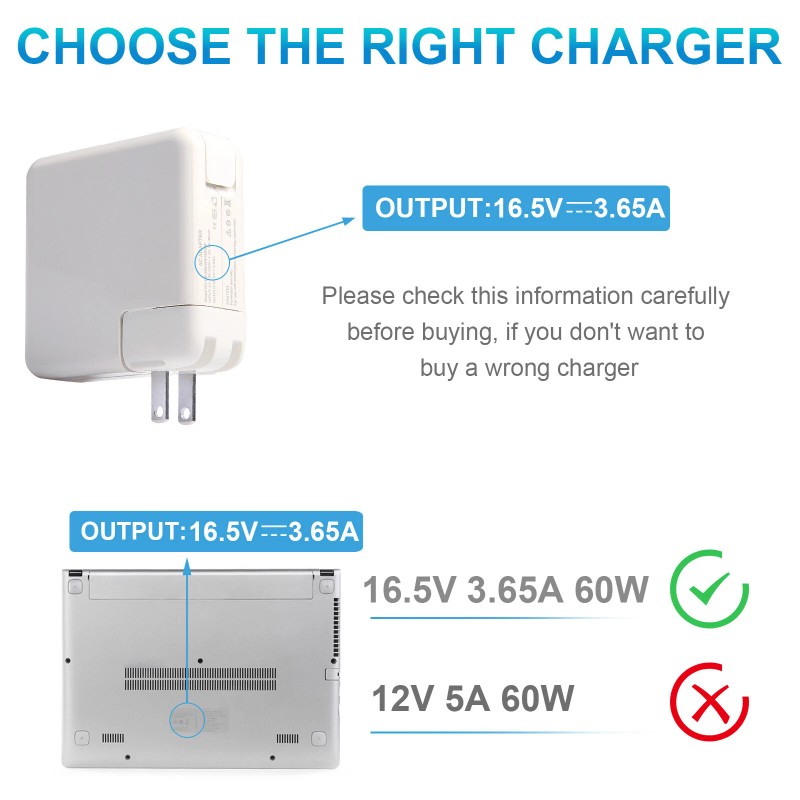 For Apple 60W Charger AC Adapter MacBook Pro 13" Before2012