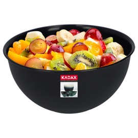 KADAX Plastic Bowl, Salad Bowl, Stackable Mixing Bowl, Plastic Bowl, Kitchen Bowl, Round Serving Bowl for Kitchen, Salad, Dough, Dishwasher Safe