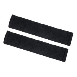 KOMUNJ 2 Pcs Car Seat Belt Pad Pad Seat Belt Pad for Travel Comfort Black