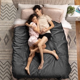 Avana Waterproof Throw - Sensual Blanket for Adults - Made in The USA - King Size, Micro-Velvet Black