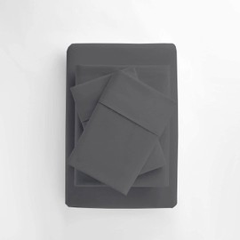 600 Thread Count 100% Egyptian Cotton Sheets, Queen Size Sheets Set, 4 Pcs Sheet Set, Queen Sheet Set, 15 Inch Deep Pocket Queen Sheets, Hotel Luxury Bed Sheets Set, 4 Pcs Bed Sheet Set, Dark Grey