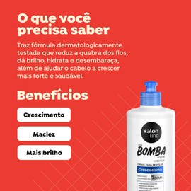 Salon Line (SOS Vitamin Bomb) Tratamento Creme Para Pentear - Power Explosion Combing Cream, 500 ml