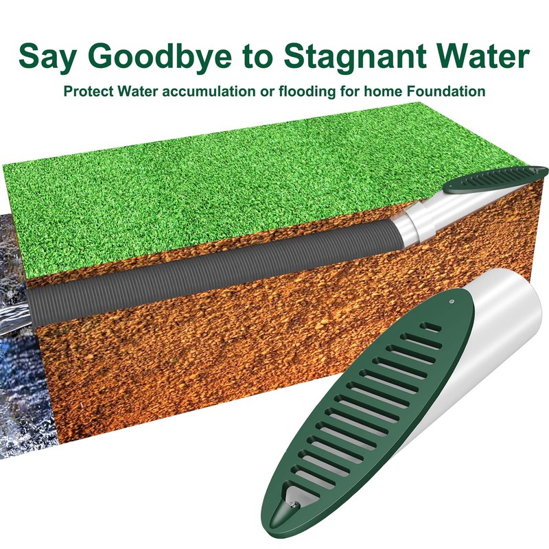 Ymtzfu Drainage Grate Yard Drain, General Yard Drain Emitter Cover