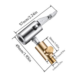 QanGHerti 1/4 Inch Deflated Lock-On Air Chuck 8mm Thread Nozzle Tyre Valve Air Pump Clip Universal Push on Air Inflator Hose Adapter Replacement for Car Motorcycle Bike