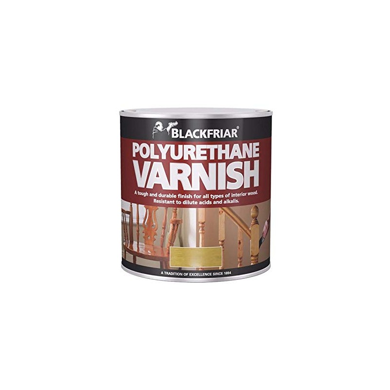 Blackfriar BKFPCSV500 Polyurethane Varnish P100, 500 ml, Clear Satin