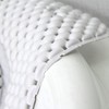 Premium White PVC Bath Pillow Mat with 30 Suction Cups,
