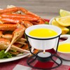 Rossesay 40 Pcs Ceramic Butter Warmers for Seafood Set 4.7oz