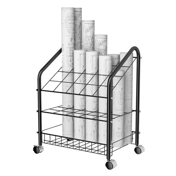 Blueprint Holder 20 Slots Double Layer Blueprint Storage for Any