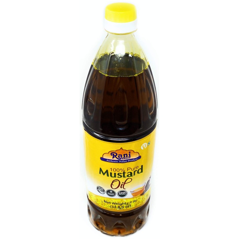 Rani Mustard Oil (Kachi Ghani) 33.8 Ounce (1 Liter) Pack