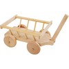 Miniature Wooden Handcart 8 x 6 cm Natural Ladder Trolley