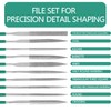 Millousong Hand File Set,Diamond Needle Files 6.3' /10 Shapes for