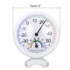 PATIKIL 75 mm Indoor Thermometer Hygrometer Mini Temperature Humidity Meter