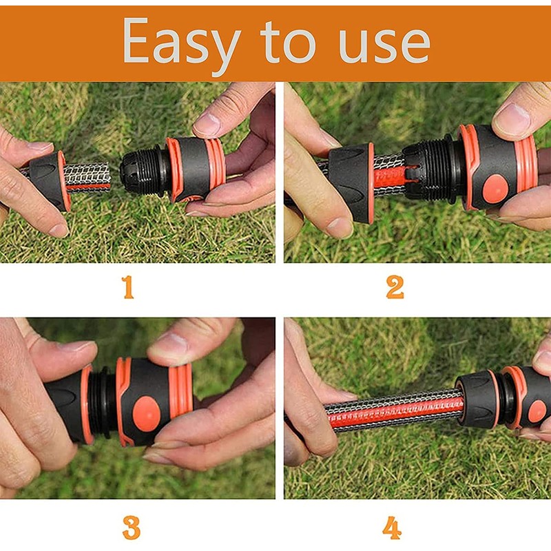 Dingzing Pack of 8 Hose Coupling, 1/2 Inch Hose Connector,