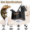 LURMMUE Reptile Ceramic Socket Heat Lamp Fixture, 2Pcs Terrarium Clamp