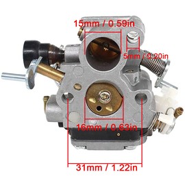 ZAMDOE Carburetor for Husqvarna 435 435E 440 440E Chainsaw for Jonsered CS2240 CS2240S CS410, Replaces # C1T-EL41 C1T-EL41A 506450501, with Spark Plug Fuel Line Fuel Filter Carburetor Adjustment Tool