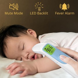 Kiddieware Ear and Forehead Baby Thermometer for Infants to Adults Termometro Digital Baby Stuff Instant Read Ear Thermometer for Kids or Touchless Forehead Thermometer