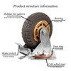 Ycvsad 5 inch Caster Wheels Heavy Duty casters Set of