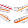 Triangular Scale Ruler 30cm, Metric Plastic Scale Ruler Architect for
