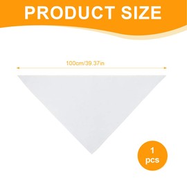 GXGM Welding scarf, men's triangular scarf, chef sweat cloth, kitchen catering waiter's sweat cloth (white)