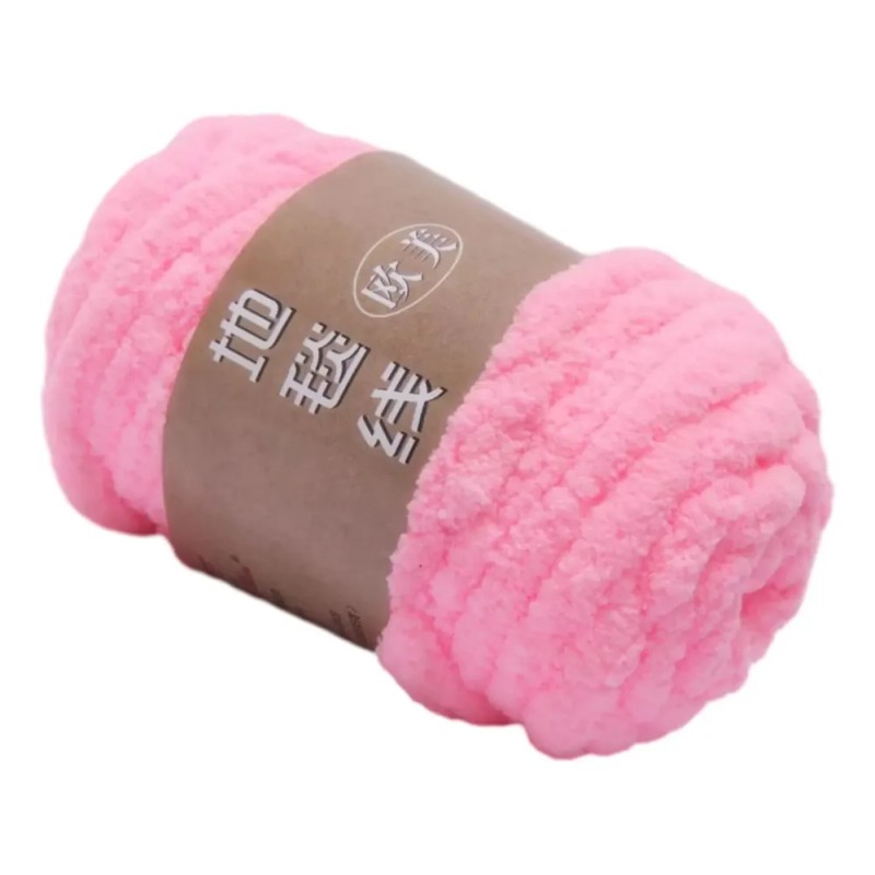 Hilo Grueso, Hilo Voluminoso Hecho A Mano, Lavable, Rosa