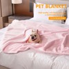 Maidewow Waterproof Dog Blanket Reversible Fluffy Pet Bed Cover Pink