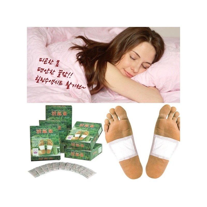 Hwalgi-cheon 발바닥패치 죽초목초 수액시트 활기천 6상자-180매/ 힐링!꿀잠! 발패치 Foot Patch