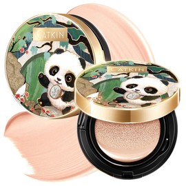 Catkin CATKIN Panda Land Full Coverage Cushion Fondation, Breathable Hydrating Nourishing Poreless Face Makeup Save for Sensitive Skin,Sheer Finish (C02 Light Beige)