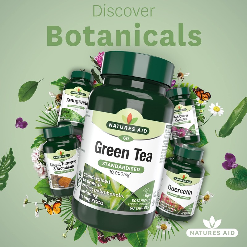 natures aid 10000 mg Green Tea Tablets - Pack of