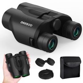 Deesoo 25 x 32 Small Binoculars for Adults Children - High Powered Compact Binoculars for Hunting Bird Watching Sightseeing Sports Games