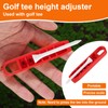 Lyreh Golf Tee Height Adjuster, 6 Settings Plastcic Precision Adjustments