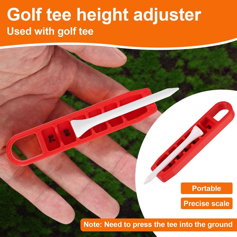 Lyreh Golf Tee Height Adjuster, 6 Settings Plastcic Precision Adjustments