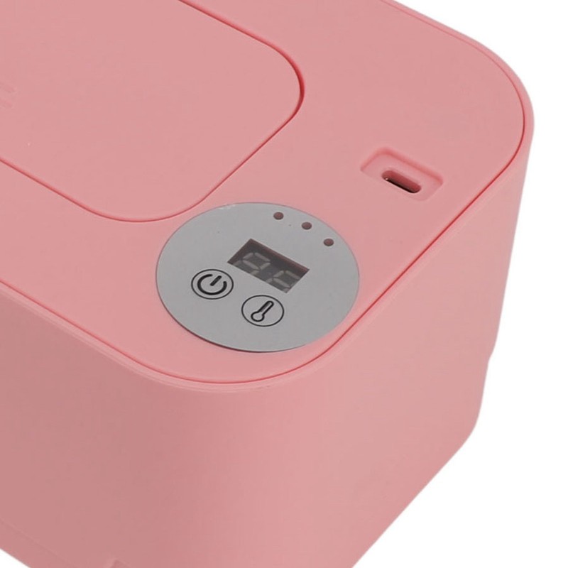Wipes Warmer with Night Light Temperature Adjustable Refillable Multifunctional Portable