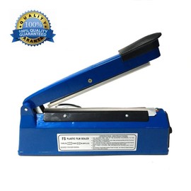 YXQ 200mm Impulse Manual Hand Sealer Heat Sealing Machine Poly Tubing Plastic Bag 8 inch