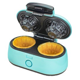 Brentwood Brentwood Appliances TS-1402BL Double Waffle Bowl Maker, Standard, Blue