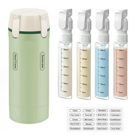 4 in 1 Travel Dispenser Bottle, Travel Bottles for Toiletries TSA Approved